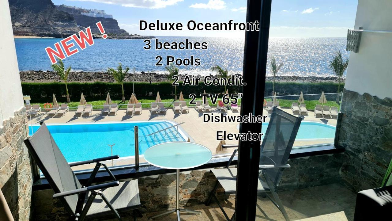 Oceanfront Deluxe-45M,Heated Pools,2Aircondition, 2Tv-65",Dishwasher,600Mb,Lift,Amadores View ! Playa Del Cura  Exteriör bild